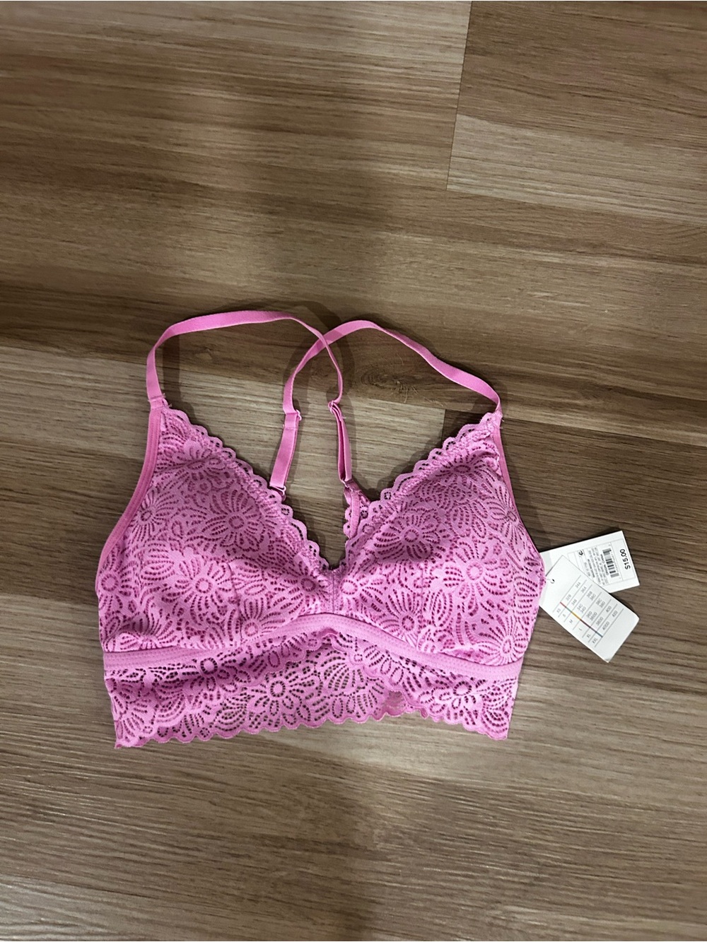 Auden Pink Floral Lace Bralette